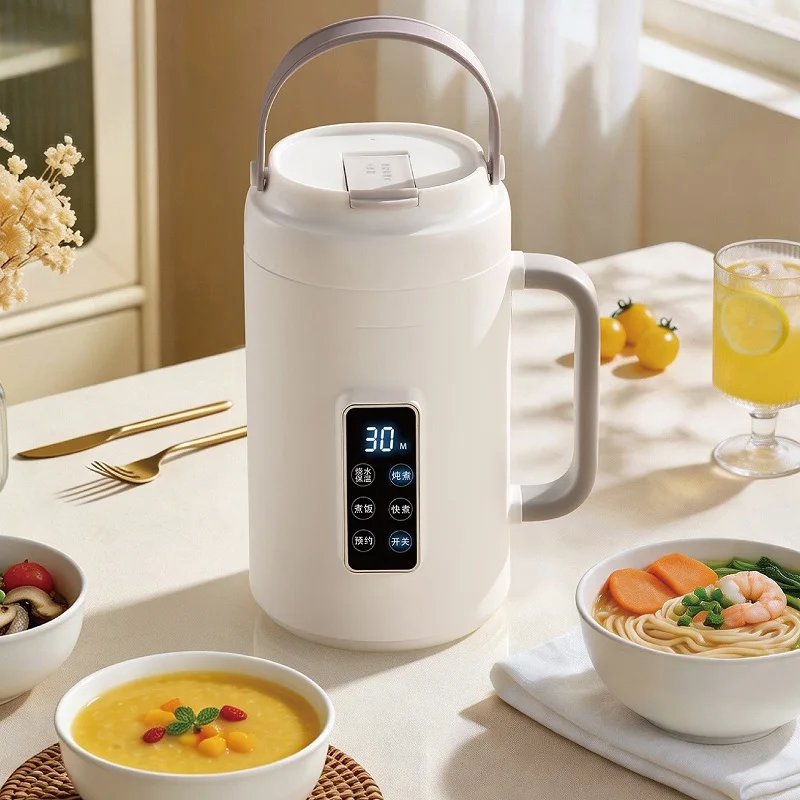 500W Electric Kettle Appointment Porridge Special Pot Portable 304 Stainless Steel Health Cup Multifunctional Rice Cooker 800ml