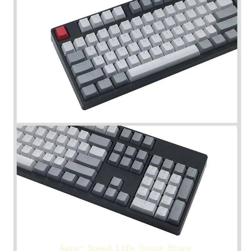 

02DA Vintage Keycap PBT Shot Shot Backlit RGB OEM -профиль 108KEYS Полный сдвиг для игровых механических аксессуаров