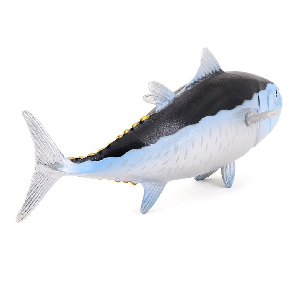 Simulated Tuna Kids Toy Fish Recognition Model Statue Crafts Simulation Figurine Pvc Realistic Child Figures Decor