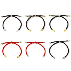 5 PCs Polyamide Semi-finished Bracelets Adjustable Slider/ Slide Bolo For DIY Handmade Jewelry Making Accessories 21.5cm long