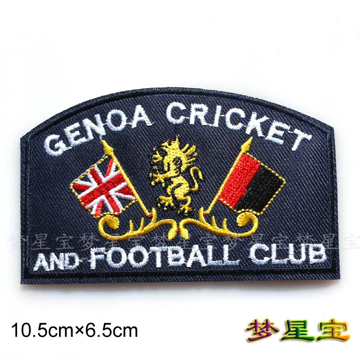 Embroidered badge logo clothing with adhesive tape on the back