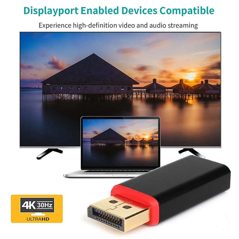 4K Display Port To HDMI Male Female Adapter Converter DisplayPort DP To HDMI