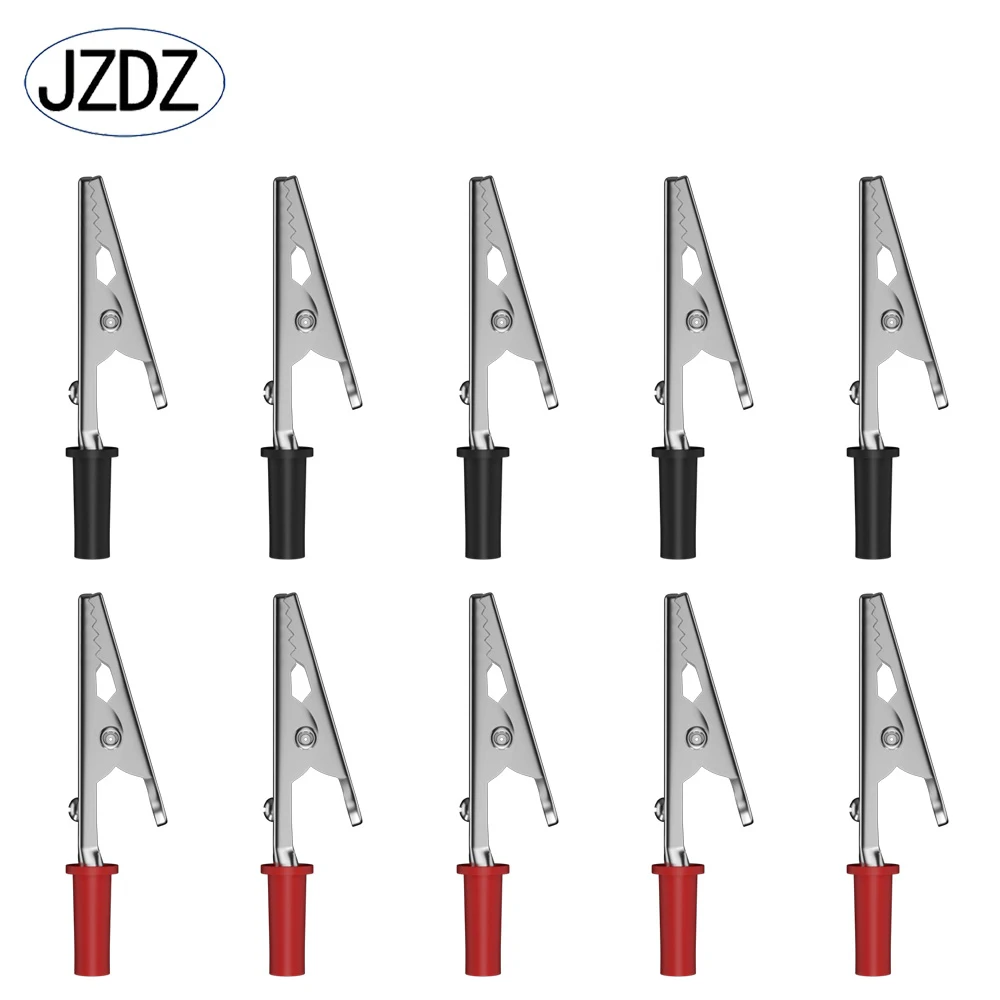 

JZDZ 10 PCS Alligator crocodile clips Electrical clamp clips for 4mm Banana jack Test Prode DIY electrical Tools J.60007