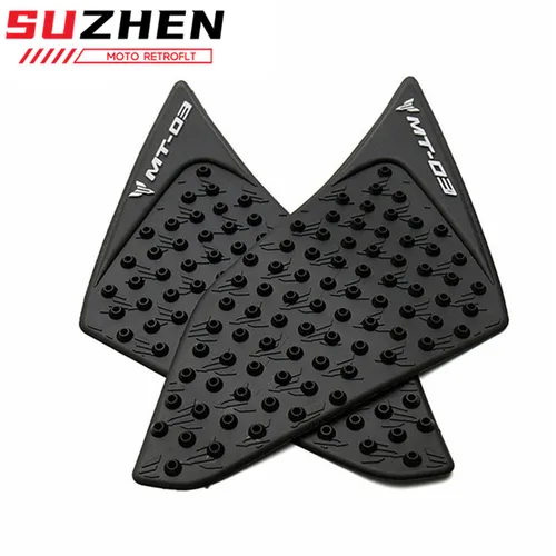 Imagen 2 del producto Waase para MT-03 MT03 2015 2016 2017 2018 2019 Protector de almohadilla de depósito pegatina calcomanía Gas rodilla agarre almohadilla de tracción lateral