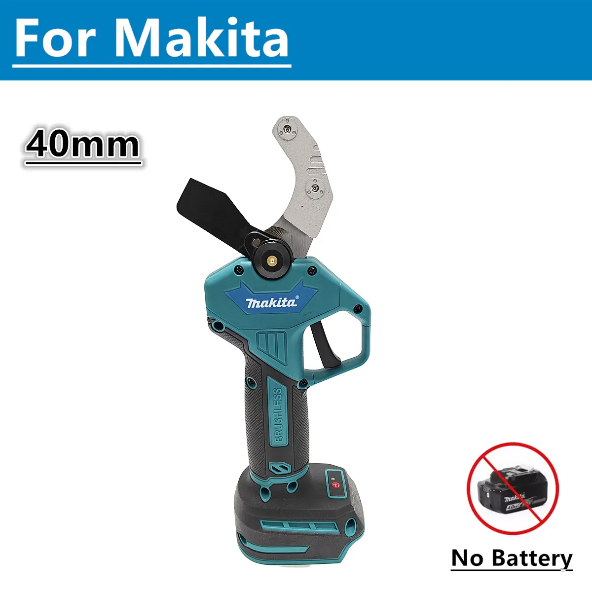 

For Makita 18V Battery Electric Pipe Scissor 40mm Cordless Plumbing Scissors Brushless PPR PVC Cutting Shears Power Tools