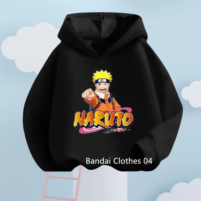 

2024 New Naruto Kids Cartoon Hoodie Sweatshirt Japanese Anime Boys Girls Sport Sweater Cosplay Costume Children Pullovers Tops