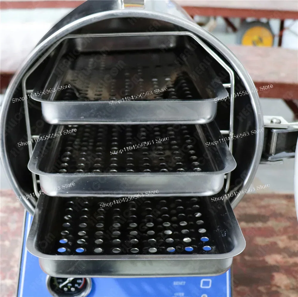 

Настольный паровой стерилизатор под давлением из нержавеющей стали, 24 л — медицинский автоклав