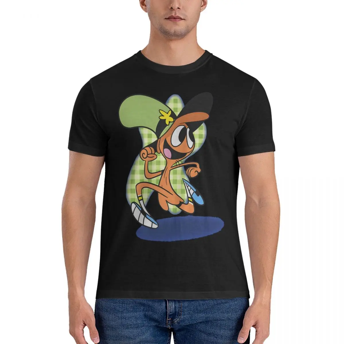 Men T-Shirt Wanderer Leisure 100% Cotton Tees Short Sleeve Wander Over Yonder T Shirt O Neck Clothing 4XL 5XL