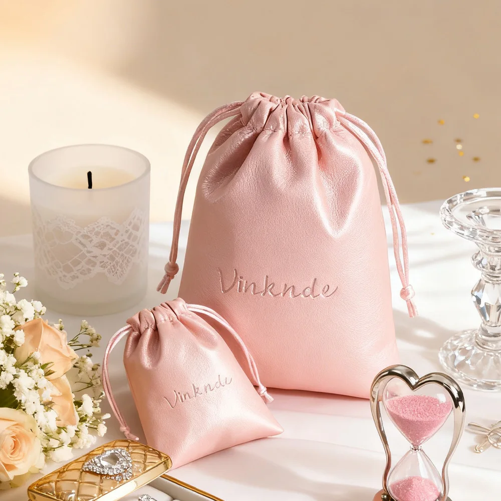 

4x6 ''чехол из искусственной кожи на шнурке, водонепроницаемый чехол с логотипом для косметики, часов, наушников, ювелирных изделий, свадебный подарок, серьги