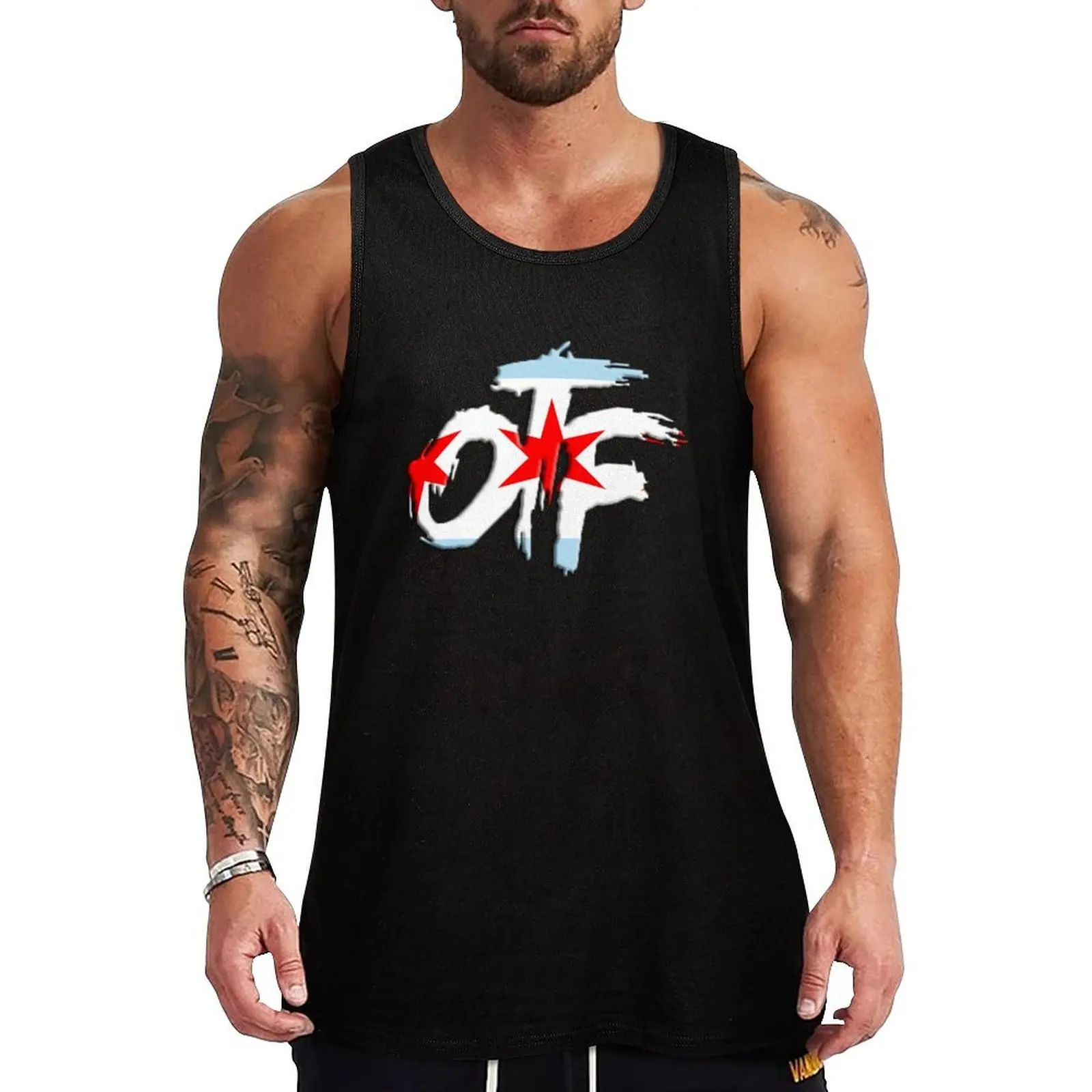 OTF Chicago Tank Top Casual Work Tank Top Utility Sleeveless Shirt