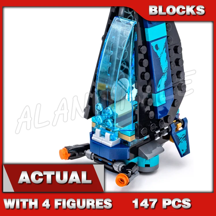 

147pcs Super Fighter Revengers Outrider Dropship Attack Captain 10674 Building Blocks Toys Compatible With Model