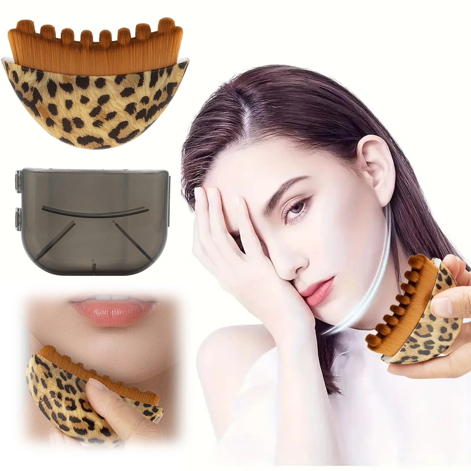 Lymphatic Drainage Brush Ergonomically Designed Face Brush for Lymphatic Drainage Fits To The Skin To Relieve Fatigue
