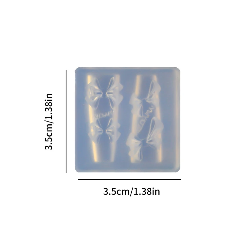 릴리프 나비 3D 몰드 실리콘 네일 아트 장식, DIY 네일 아트 템플릿, 활 네일 몰드, 1 개