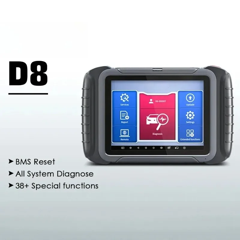 D8 All System Diagnostic 38+ Reset Functions OBDII Scanner ECU Coding PMI Functions Car Active Test Free Update