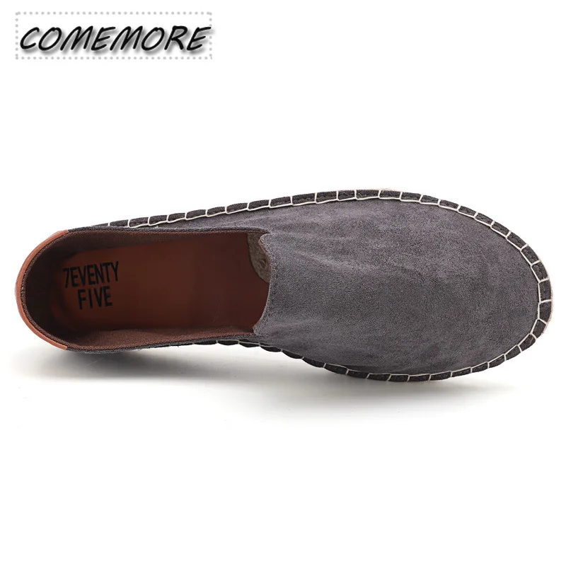 Espadrilles for Man 2024 Spring Autumn New Linen Men\'s Classic Casual Shoes Handmade Loafer Shoes Fashion Flats Big Size 46 47