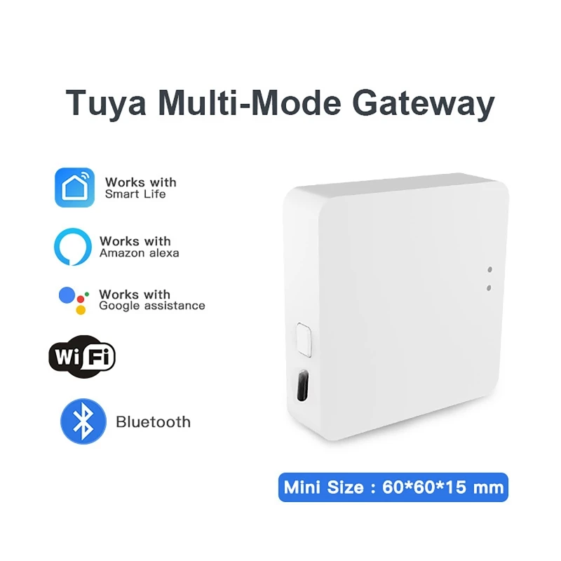 Tuya Zigbee Bluetooth Mesh Hub Multi-mode Gateway Wireless Plug in Hub Bridge Support Home Linkages Alexa Google Voice - Image 2