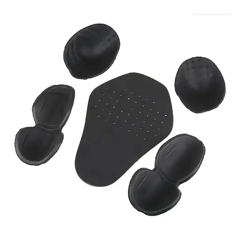 5Pcs Motorcycle Armor Insert Back Protector Thicken High Elasticity Motocross Rider Spine Safety Pad for Motorcycle Racing