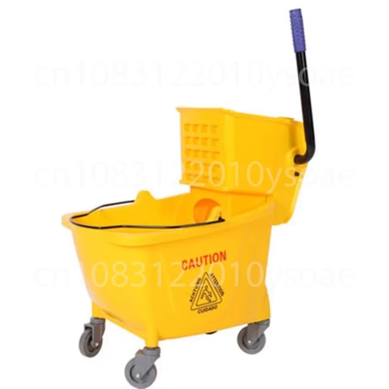 Heavy-Duty Squeeze Mop Bucket Hands-Free Self-Cleaning Floor Cleaning System  Home & Commercial Mop Bucket with Thickened Design