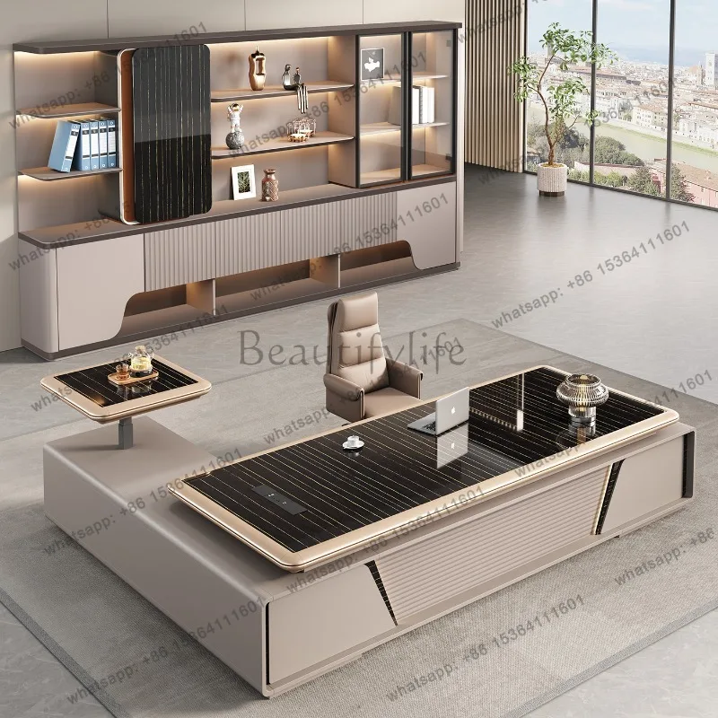 Bedroom Computer Office Desk Cheap Computer Gaming Drawer Conference Office Desk Reception Space Saving Tavolo Salon Furniture