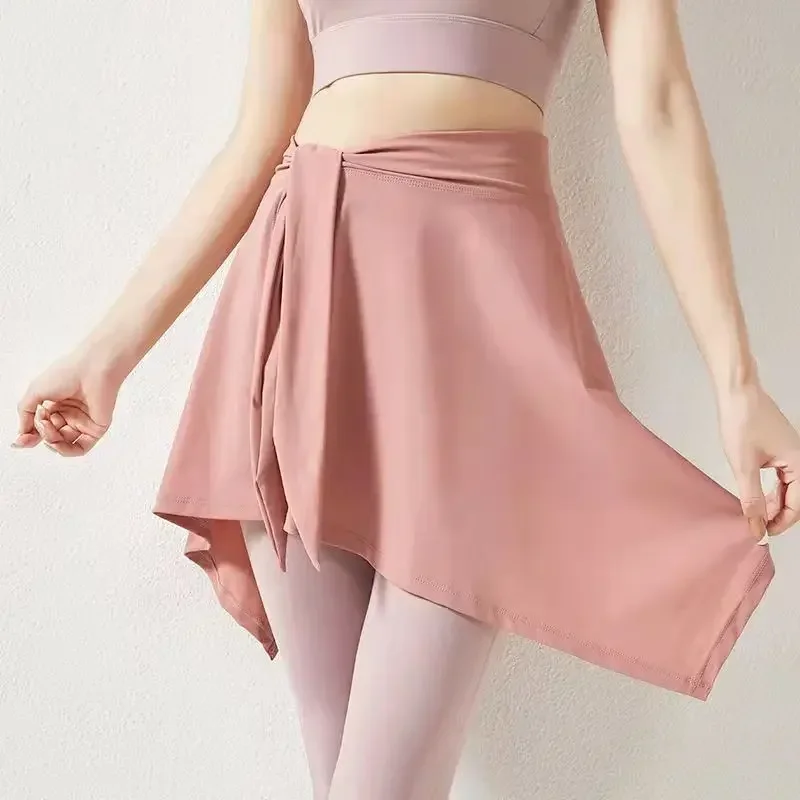 Yoga, Fitness, Short Skirt, Dance Outer Wrap Skirt, Strap Skirt, Cover The Buttocks, Look Slimming and Prevent Exposure