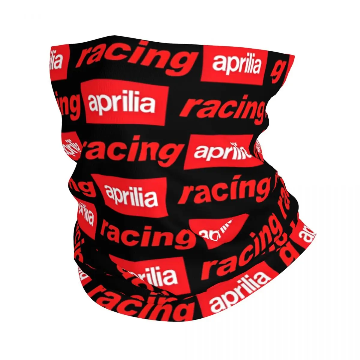 Mascarilla de Motocross para hombre y mujer, Bandana con estampado de Aprilia Racing, máscara facial cálida para senderismo, para todas las