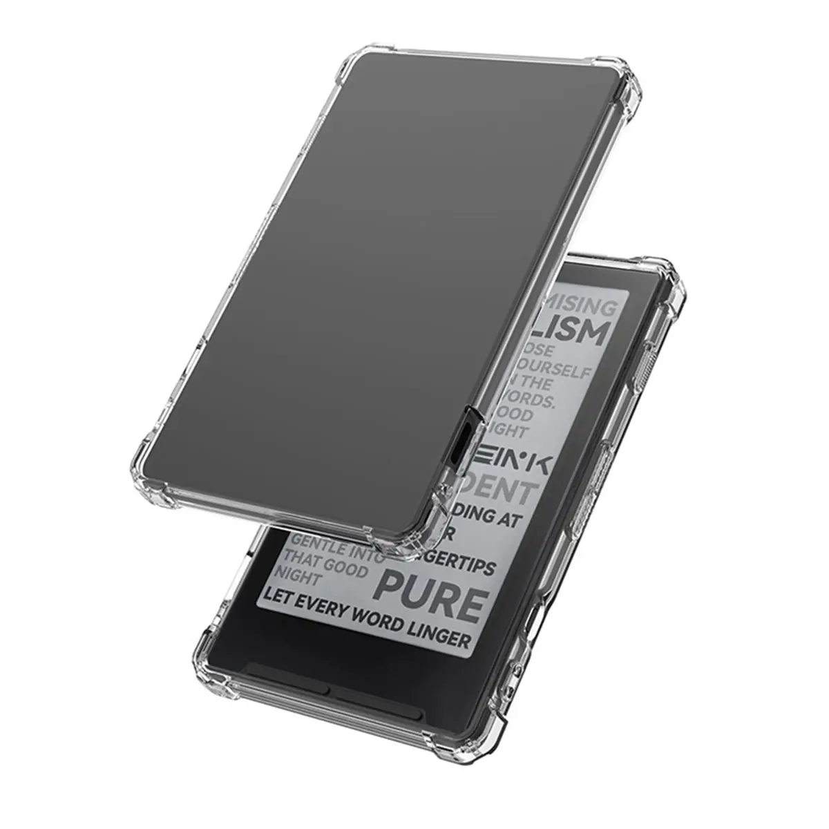 For XTEINK X4 Book Reader Protective Case TPU Transparent Cover Slim Anti-Scratch Protection