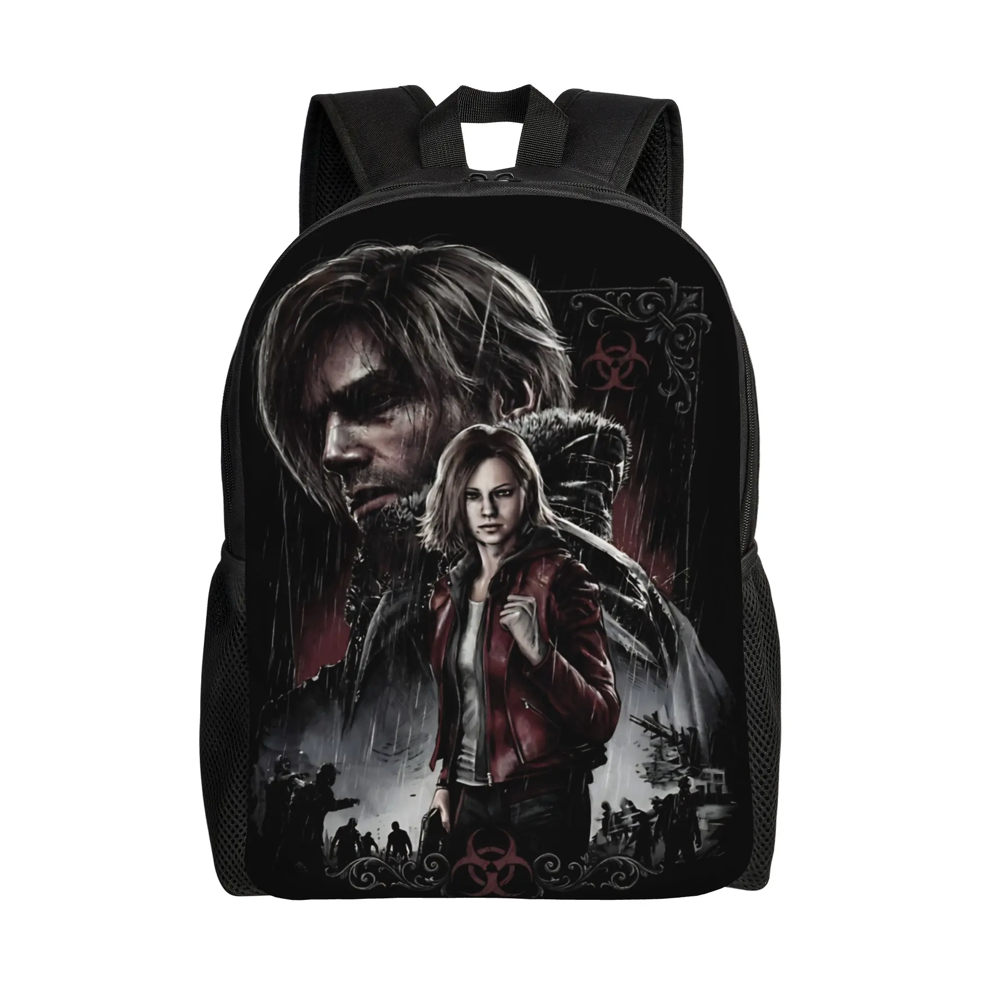 

Leon s Kennedy Grace Ashcroft Resident Evil Requiem FBI Analyst Backpack Workout Backpacks Men Big High School Bags Rucksack