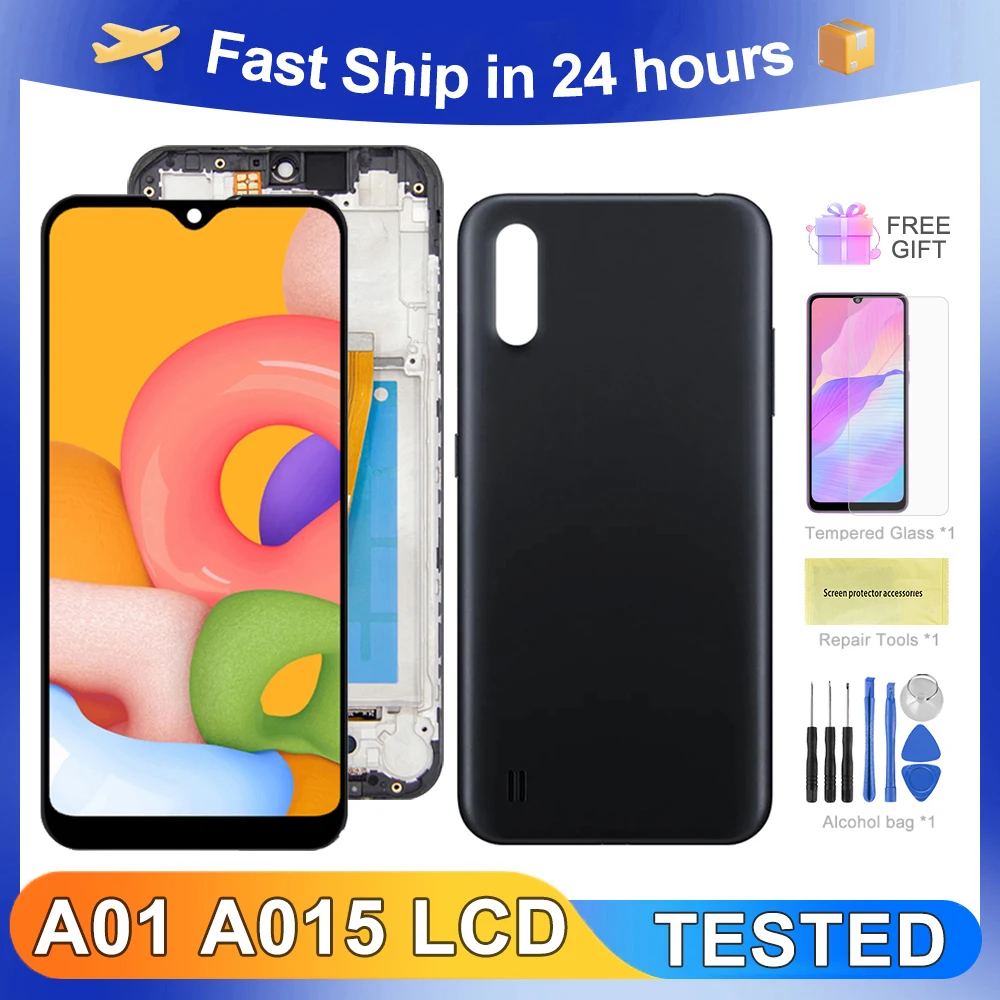 A01 5.7''OEM 삼성 A015F A015G A015M A015 A015A A015U LCD 디스플레이 터치 스크린 디지타이저 어셈블리 교체