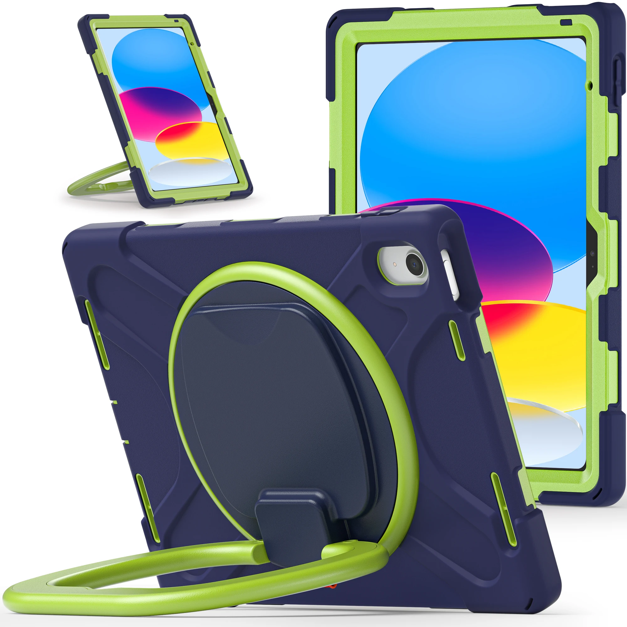 

Case for iPad 11 2025 Full Body Shock Proof Tablet Cover for ipad10 10.9" 2022 10th Generation 360 Rotation Protection Cover