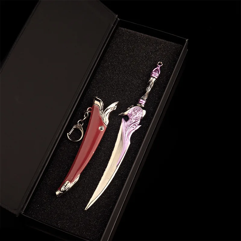 20cm/7.87in 검 무기 모델 화이트 타이거 고품질 데스크탑 디스플레이 장식품 소녀 소년을위한 생일 선물 수집