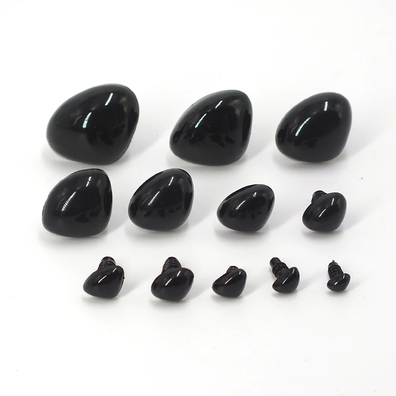 20pcs/lot Plastic Triangle Nose Doll Noses 6mm-22mm Pink color Safety Parts Bear Dolls Accessory DIY Craft Tool Kids Gift