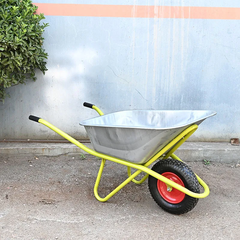 Aluminium Wheelbarrow Trolley Carts Heavy Duty 200KG Wheel Barrow Metal For Garden Construction Tools Customizable