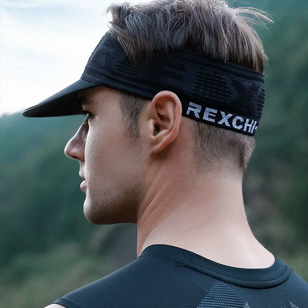 Running Sunscreen Sun Shade Visor Sports Equipment Hairband Sweat-absorbing Elastic Hair Band Sports Hats Women Cap Men Hats