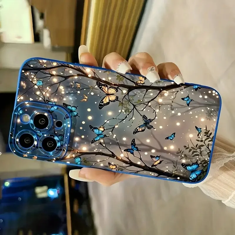 يقدم حافظة الهاتف بتصميم الفراشة الفلورية Yelin قبضة مريحة وتحمي هاتفك بشكل فعال من اصطدام