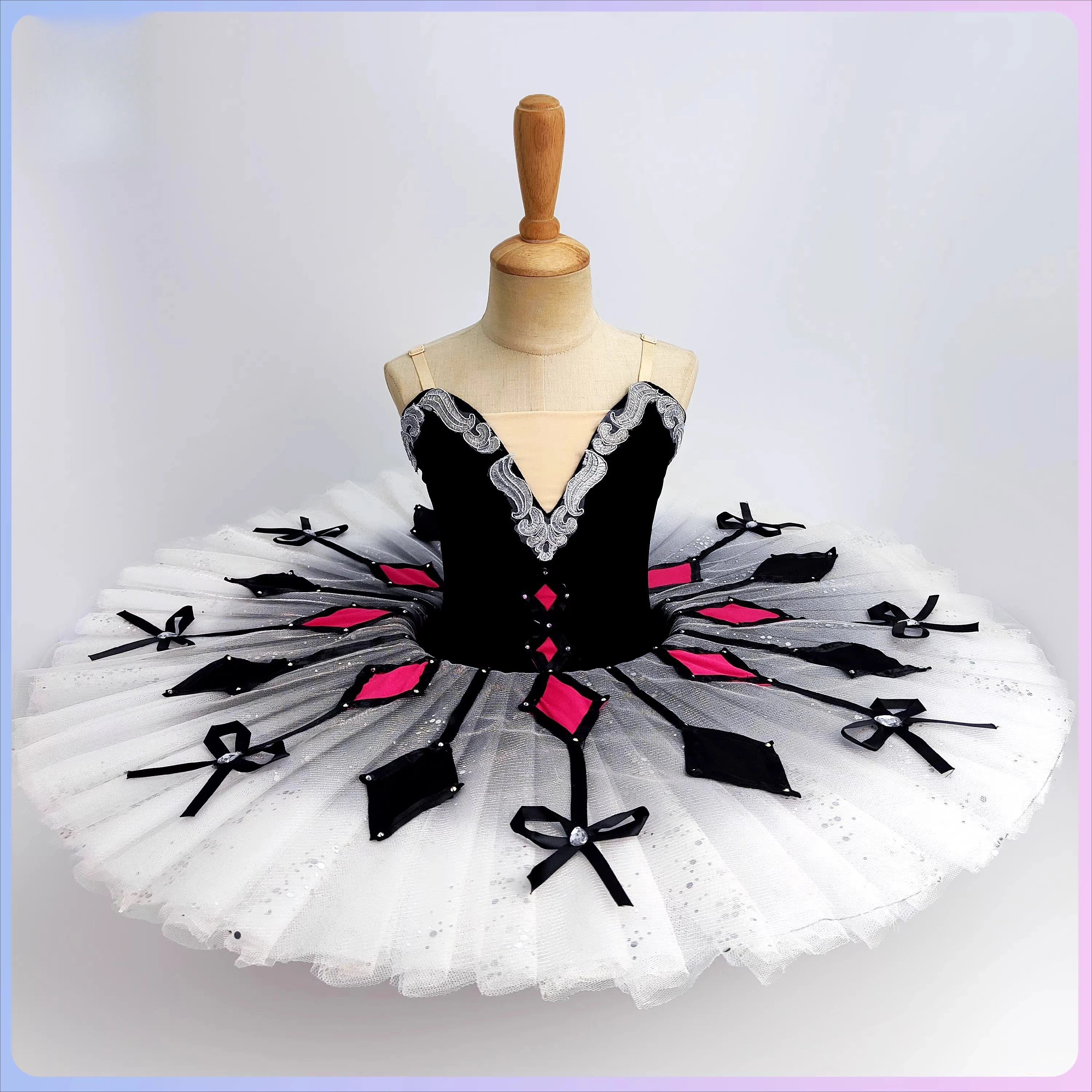 Ballet Dress Performance Children's Tutu Girls Esmeralda Variation Cygnet Tutu Skirt Performance Costume Dance  Children