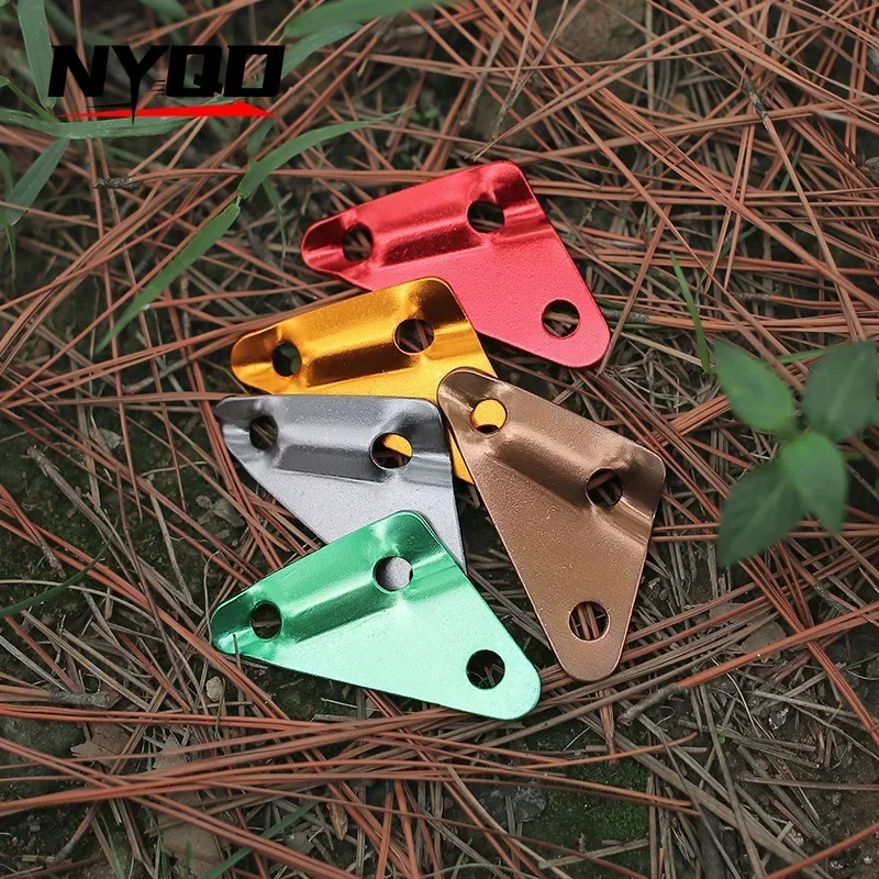 Outdoor Triangle Wind Rope Buckle Camping Tent Three Hole Rope Buckle Camping Accessories Outdoor Camping