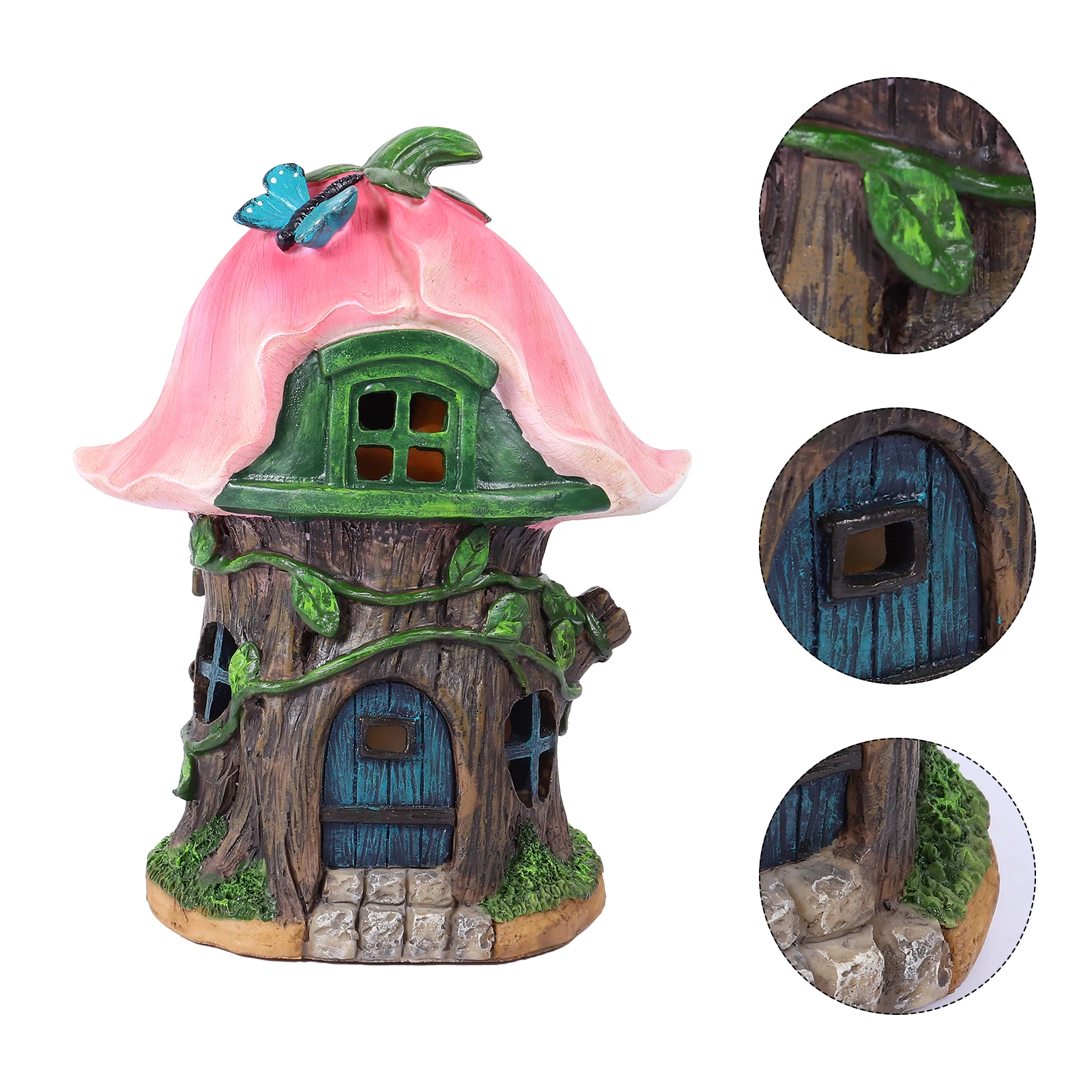 

Creative Resin Decoration Outdoor Fairy Garden Solar Durable Lightweight Eco-Friendly Wall Table Ornament Long-Lasting