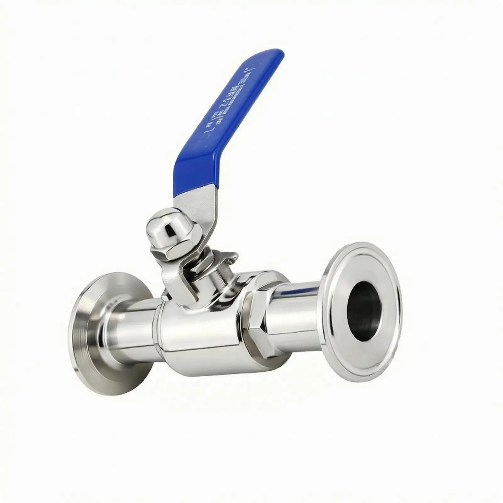 Ball Shutoff with Clamp Connection | Manual Lever, Polished Metal Finish, Quick Release Ball shutoff, for Steam Systems