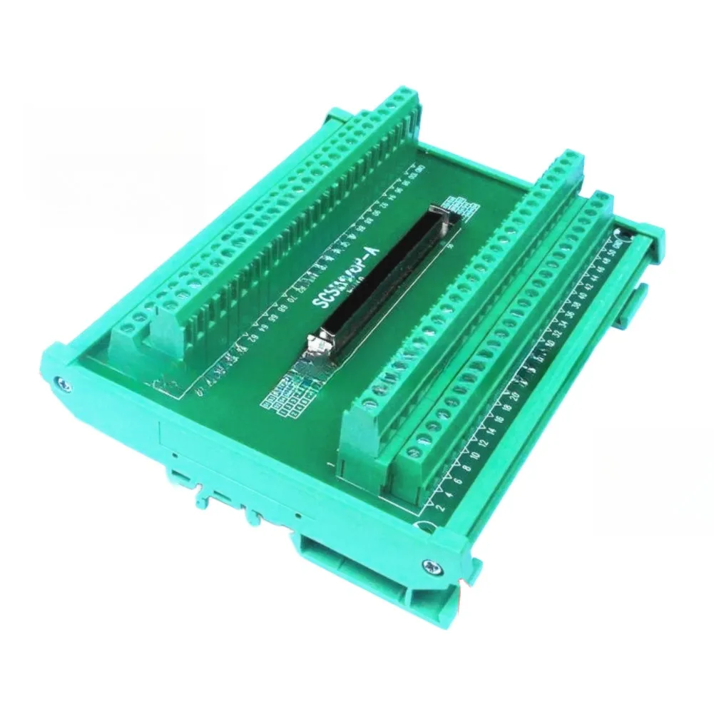 Black SCSI Terminal Block Terminal Block Industrial Wiring Block Reliable Signal Transmission Robust Material Build