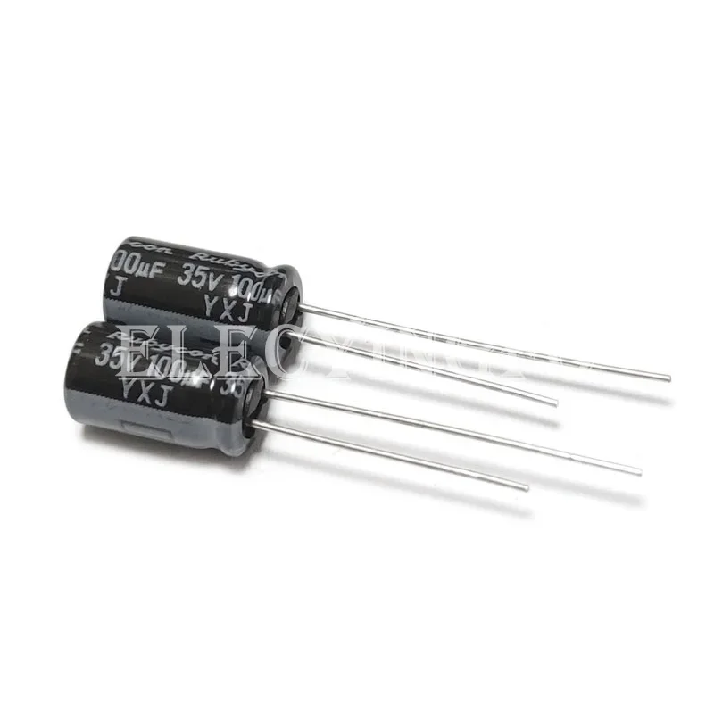 

35V100UF YXJ 6.3X11mm Original Rubycon 35YXJ100M6.3X11 Long Life Low Impedance 100uF 35V Aluminum Electrolytic Capacitor