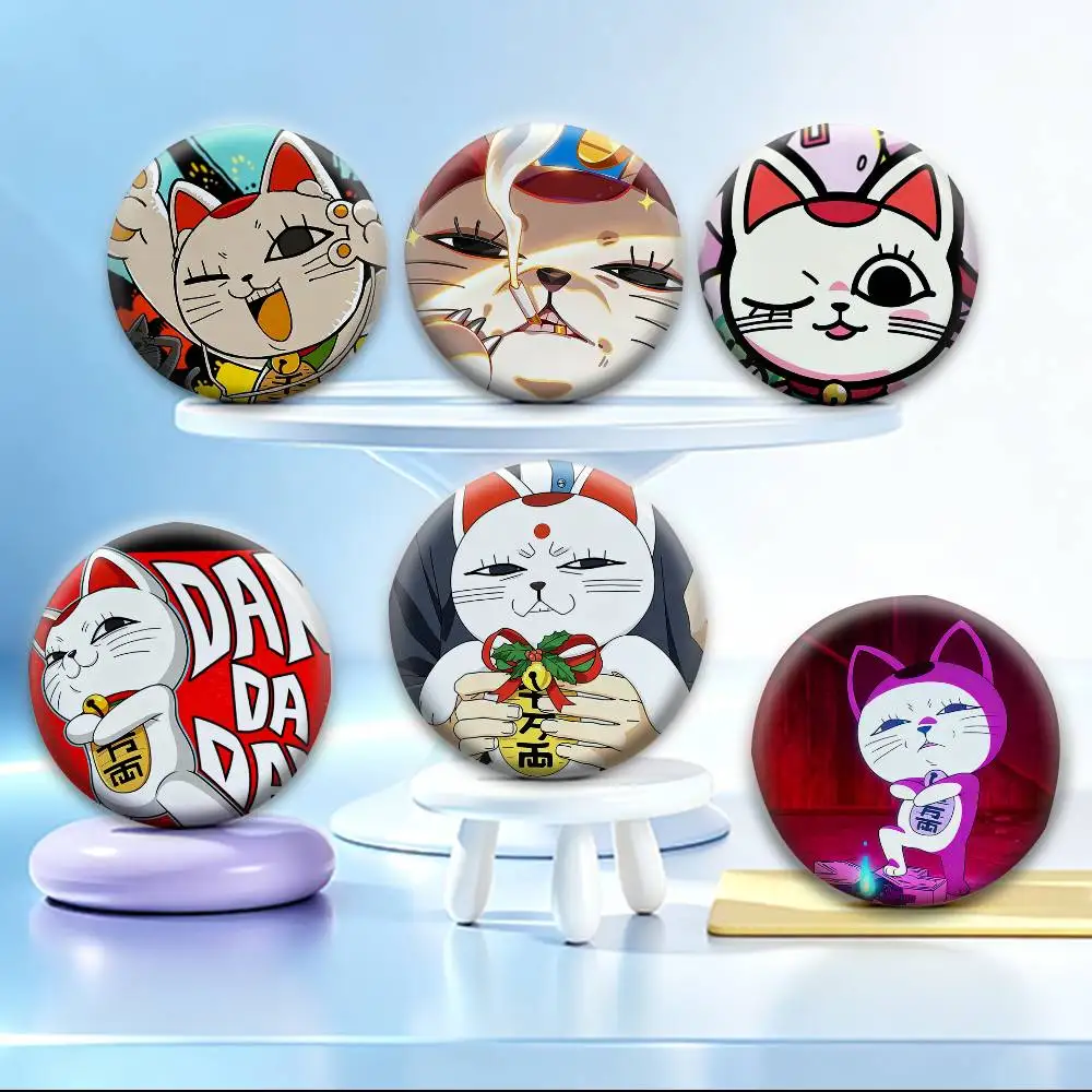 CUTE D-Dandadan T-Turbo G-Granny   Badges Creative Tinplate Button PinsBrooch Badge Clothes Backpack