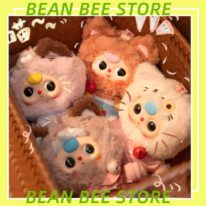 

Genuine Baby Three Kitten Wardrobe Series Blind Box Random Eyes Pendant Trendy Toy Kawaii Doll Desktop Ornament Surprise Gift