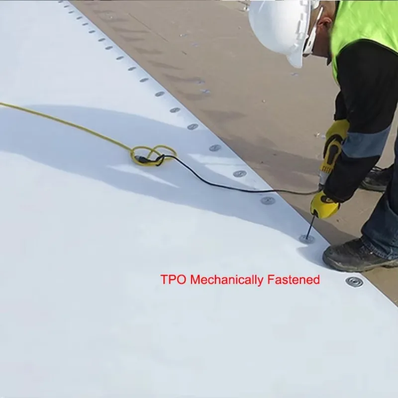 UV Resistant Weldable TPO Membrane for Roof Waterproofing System-10x10cm Sample Link