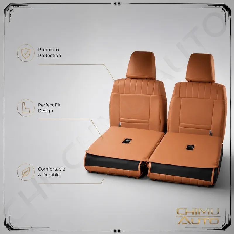 【CHIMU AUTO】Durable Waterproof Front Rear Seat Cover for Jimny JB64 JB74 2018+ Automotive Interior Decoration Kit