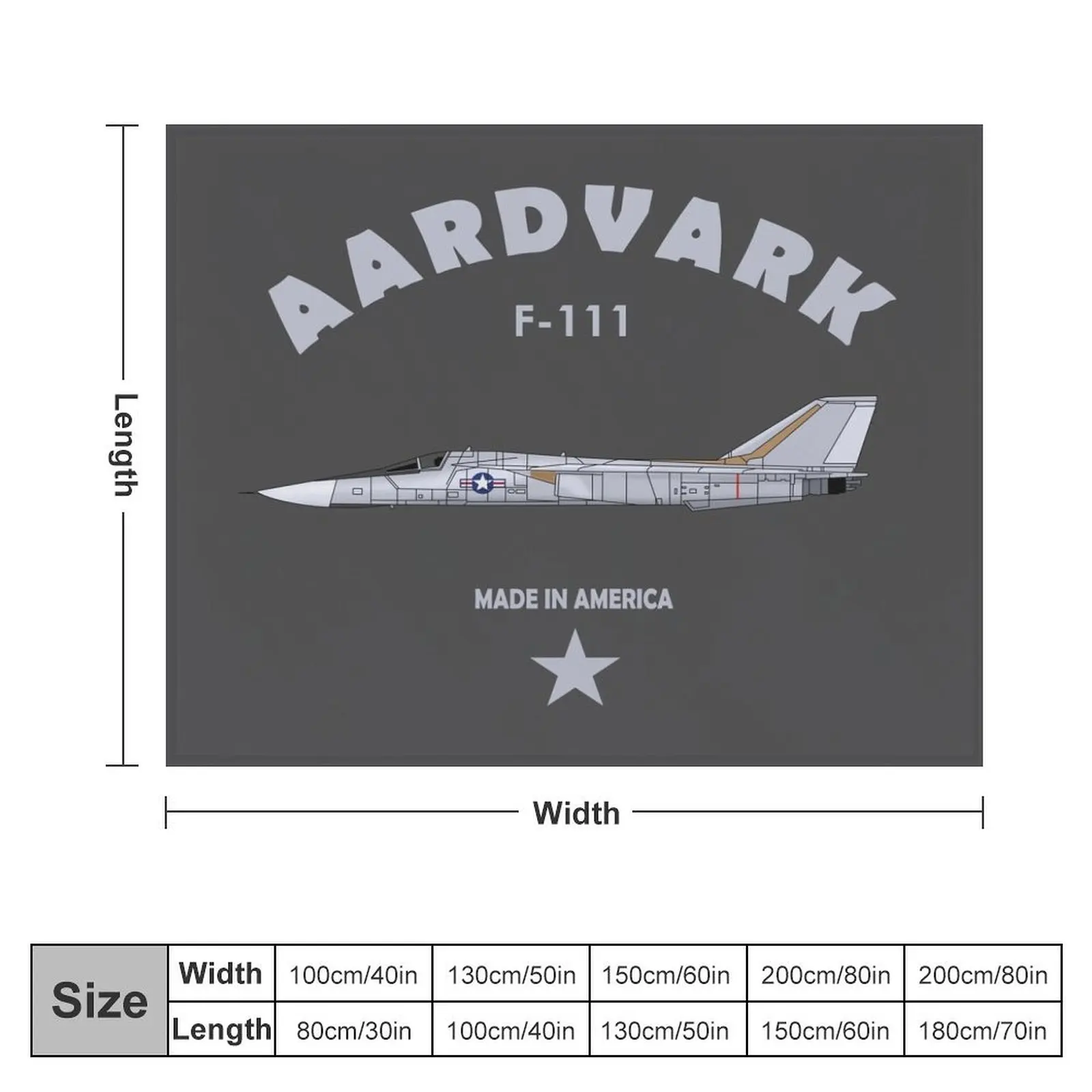 F-111 Aardvark Throw Blanket blankets and throws Plaid on the sofa Luxury Brand Blankets