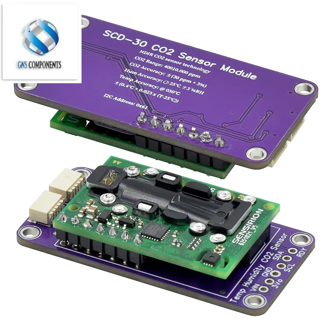 Scd30 Luchtkwaliteitssensoren Module Voor Co2 En Rh/T Metingen I2c Modbus Pwm