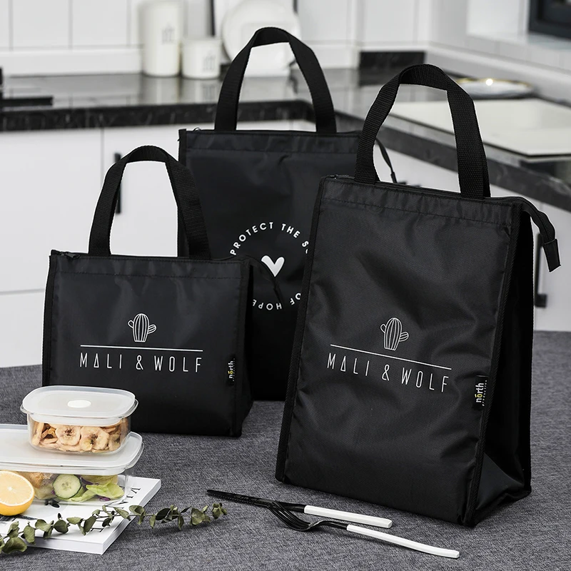 

Высококачественная японская сумка для ланча, большая водонепроницаемая сумка-бенто из оксфордской ткани, портативная сумка для еды для студентов, однотонная, трендовая