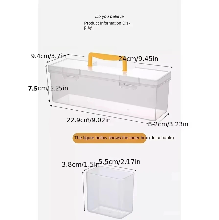 Multi-Compartment Tool Parts Storage Box Set 1/7pcs Organizer for Screws Wrenches Hardware Accessories Toys Tool Sorting Box