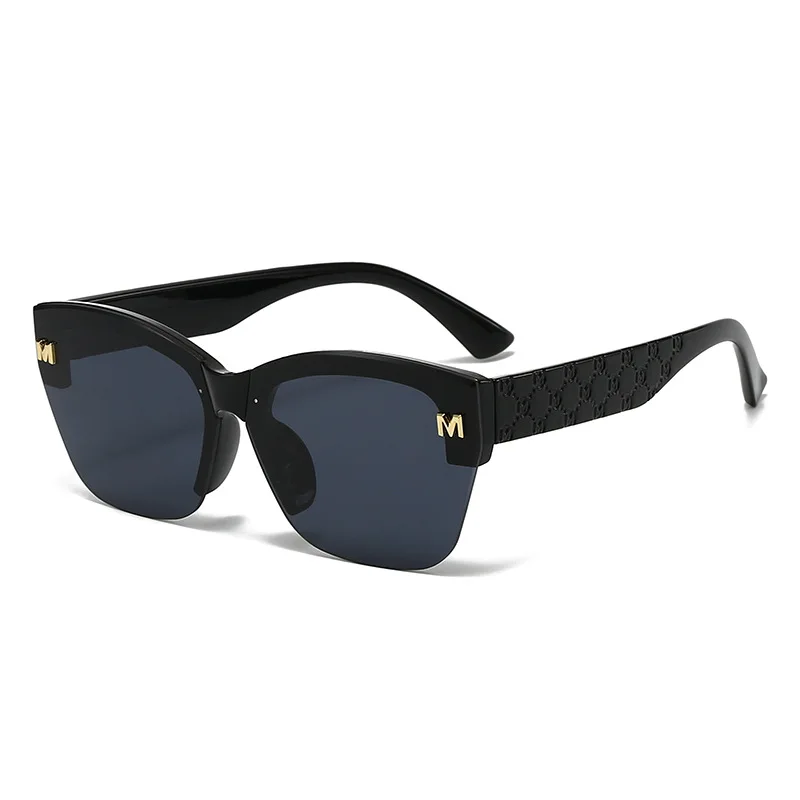 

Semi Rimless Luxury Unisex Sunglasses Stylish Men Women Sun Glasses Brand Driving Casual Shades UV400