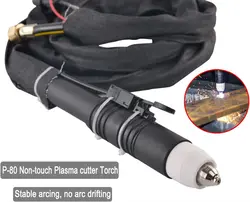 Air Plasma Cutter P80 CNC Torch Plasma Cutter Plasma Cutting Torch Pilot Arc Straight Torch Multiple Length Options